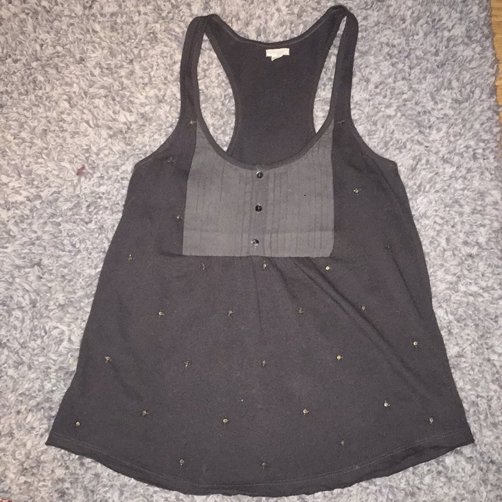 Aerie grey tank w/ sequins